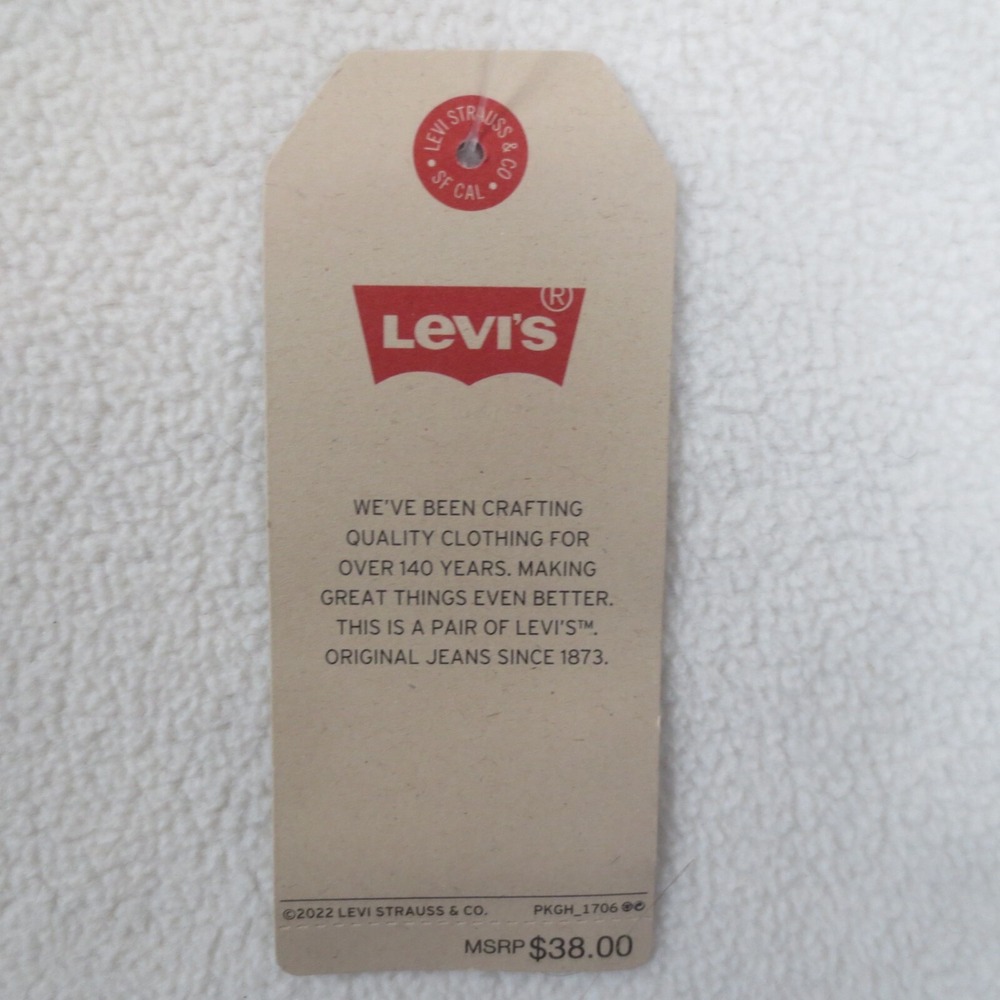 Levis Flannel Shirt Boys 6 Black White Plaid Long Sleeve Button Down Kids NEW - Picture 6 of 9